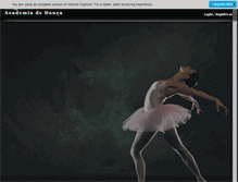 Tablet Screenshot of angelusdance.com